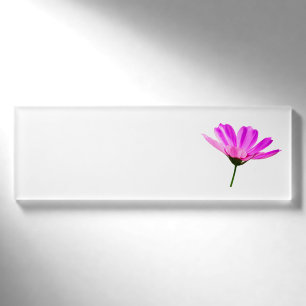 Rosa Gänseblümchen Namenschild