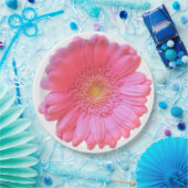 Rosa Gänseblümchen Pappteller (Party)