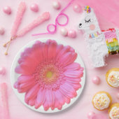 Rosa Gänseblümchen Pappteller (Party)