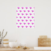 Rosa Gänseblümchen Poster (Küche)