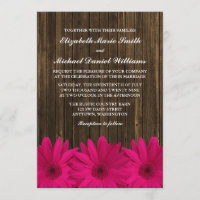 Rosa Gänseblümchen-Scheunen-hölzerne Hochzeit