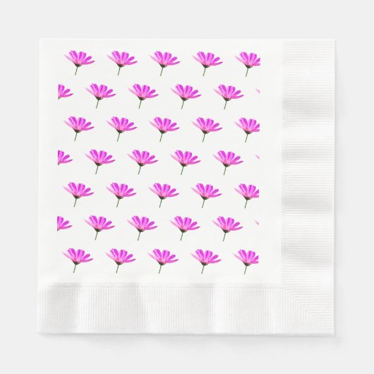 Rosa Gänseblümchen Serviette (Vorderseite)