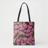 Rosa Gänseblümchen-Tasche Tasche (Vorderseite)