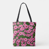 Rosa Gänseblümchen-Tasche Tasche (Rückseite)
