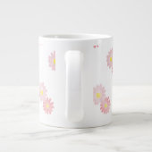 Rosa Gänseblümchen-Tasse Jumbo-Tasse (Rückseite)