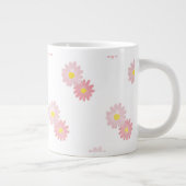Rosa Gänseblümchen-Tasse Jumbo-Tasse (Rechts)