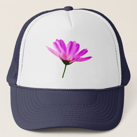 Rosa Gänseblümchen Truckerkappe (Vorderseite)