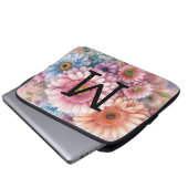 Rosa Gänseblütenblume Laptopschutzhülle (Vorne Knopf)