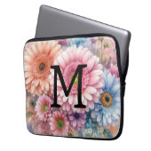 Rosa Gänseblütenblume Laptopschutzhülle (Vorderseite Links)