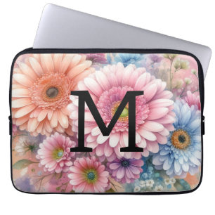 Rosa Gänseblütenblume Laptopschutzhülle