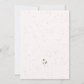 Rosa Garden Blume Brautparty Einladung (Rückseite)