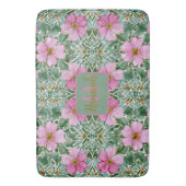 Rosa Garden Mosaik Bath Mat Badematte (Vorderseite Vertikal)