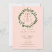 Rosa Garland Law School Abschluss Foto Einladung (Vorderseite)