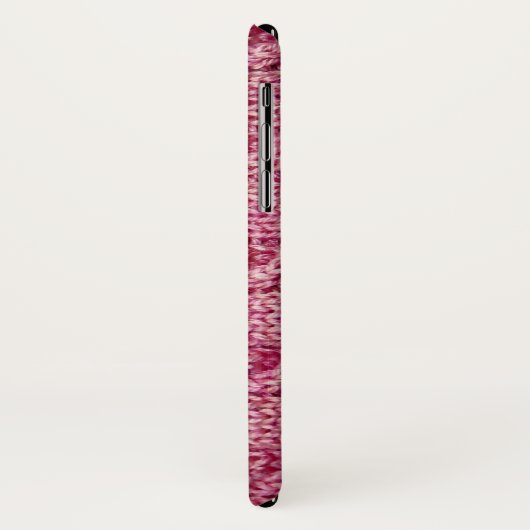 Rosa Garn verkabelter Strick Case-Mate iPhone Hülle (Hinten/Links)