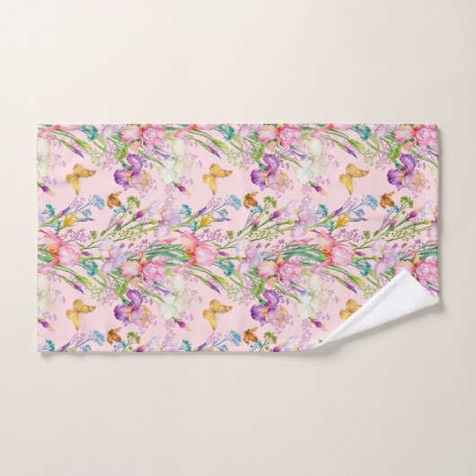 Rosa Garten Badhandtuch Set (Handtuch)