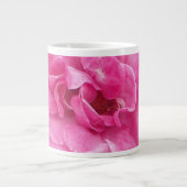 Rosa-Garten-Rose Jumbo-Tasse (Vorderseite)
