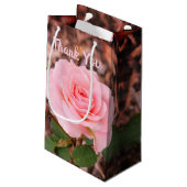 Rosa-Garten-Rose Kleine Geschenktüte (Rückseite Schrägansicht)