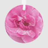 Rosa-Garten-Rose Ornament (Rückseite)