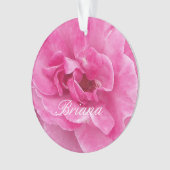 Rosa-Garten-Rose Ornament (Vorderseite)