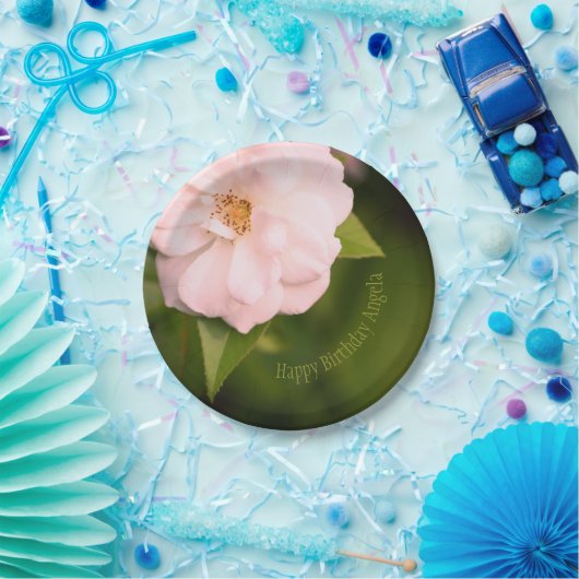 Rosa-Garten-Rose Pappteller (Party)