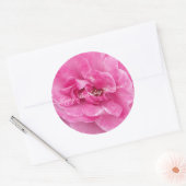 Rosa-Garten-Rose Runder Aufkleber (Umschlag)