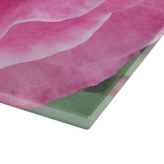 Rosa-Garten-Rose Schneidebrett (Ecke)