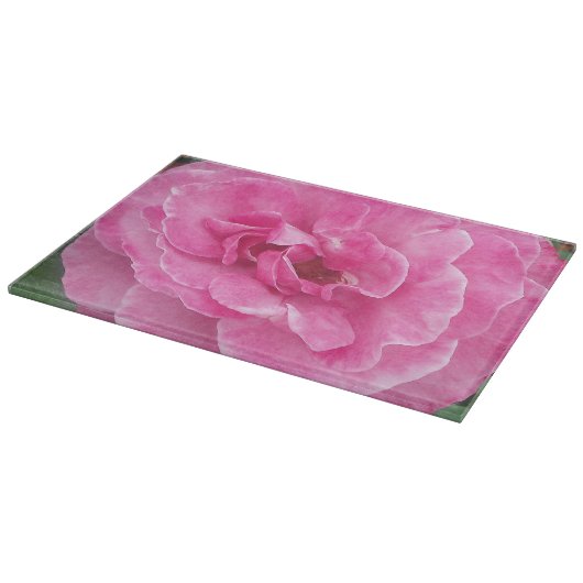 Rosa-Garten-Rose Schneidebrett (Ecke)