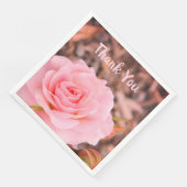 Rosa-Garten-Rose Serviette (Ecke)