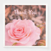 Rosa-Garten-Rose Serviette (Vorderseite)