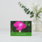 Rosa Gartenanlage Blume Visitenkarte (Stehend Vorderseite)