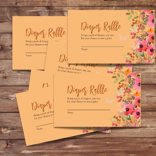 Rosa Gartenblüten in Aquarellfarbe Begleitkarte