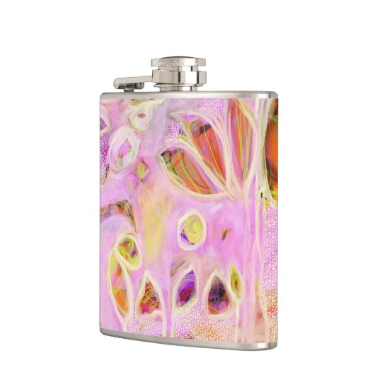 Rosa Gartenflasche Flachmann (Links)