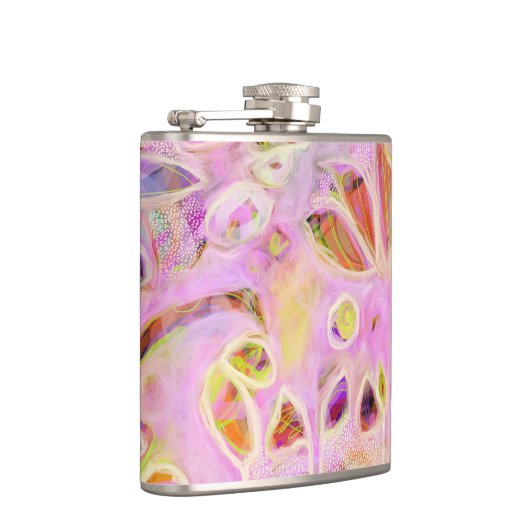 Rosa Gartenflasche Flachmann (Rechts)