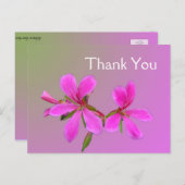 Rosa Gartengarten Blume danke Ihnen Postkarten. Postkarte (Vorne/Hinten)