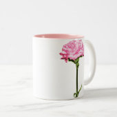 Rosa Gartennelke Zweifarbige Tasse (VorderseiteRechts)