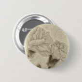 Rosa Gartennelken 3 Antiqued Button (Vorne & Hinten)