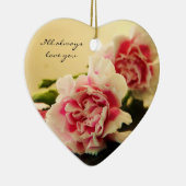 Rosa Gartennelken Keramikornament (Rechts)