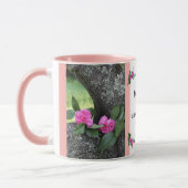 Rosa Gartennelken-Psalm-Tasse Tasse (Links)