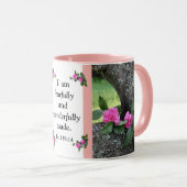 Rosa Gartennelken-Psalm-Tasse Tasse (VorderseiteRechts)