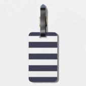 Rosa Gartennelken u. blaue Streifen Name u. Gepäckanhänger (Rückseite vertikal)