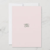 Rosa Gärtnererbse Eukalyptusblättrige Tischnummern (Rückseite)