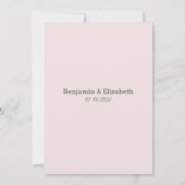 Rosa Gärtnererbse Eukalyptusblättrige UAWG Einladung (Rückseite)