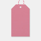 Rosa Gastgeschenk Geschenkanhänger (Rückseite)