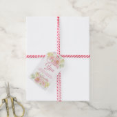 Rosa Gastgeschenk Geschenkanhänger (Mit Garn)