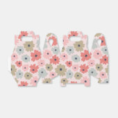 Rosa Gastgeschenk Grün und Blau Blüten Geschenkschachtel (Ungefaltet)