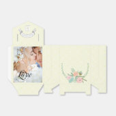 Rosa Gastgeschenk Hochzeit Box Ihre Fotos Monogram Geschenkschachtel (Ungefaltet)