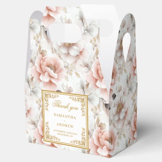 Rosa-Gastgeschenk Hochzeit Geschenkschachtel (Geöffnet)