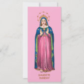 Rosa Gaudete-Sonntag stehende BVM Advent (Vorderseite)