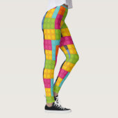Rosa Gebäude blockiert Leggings (Rechts)