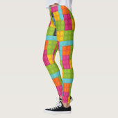 Rosa Gebäude blockiert Leggings (Links)